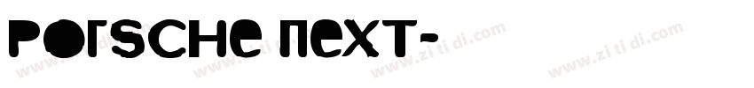 Porsche Next字体转换